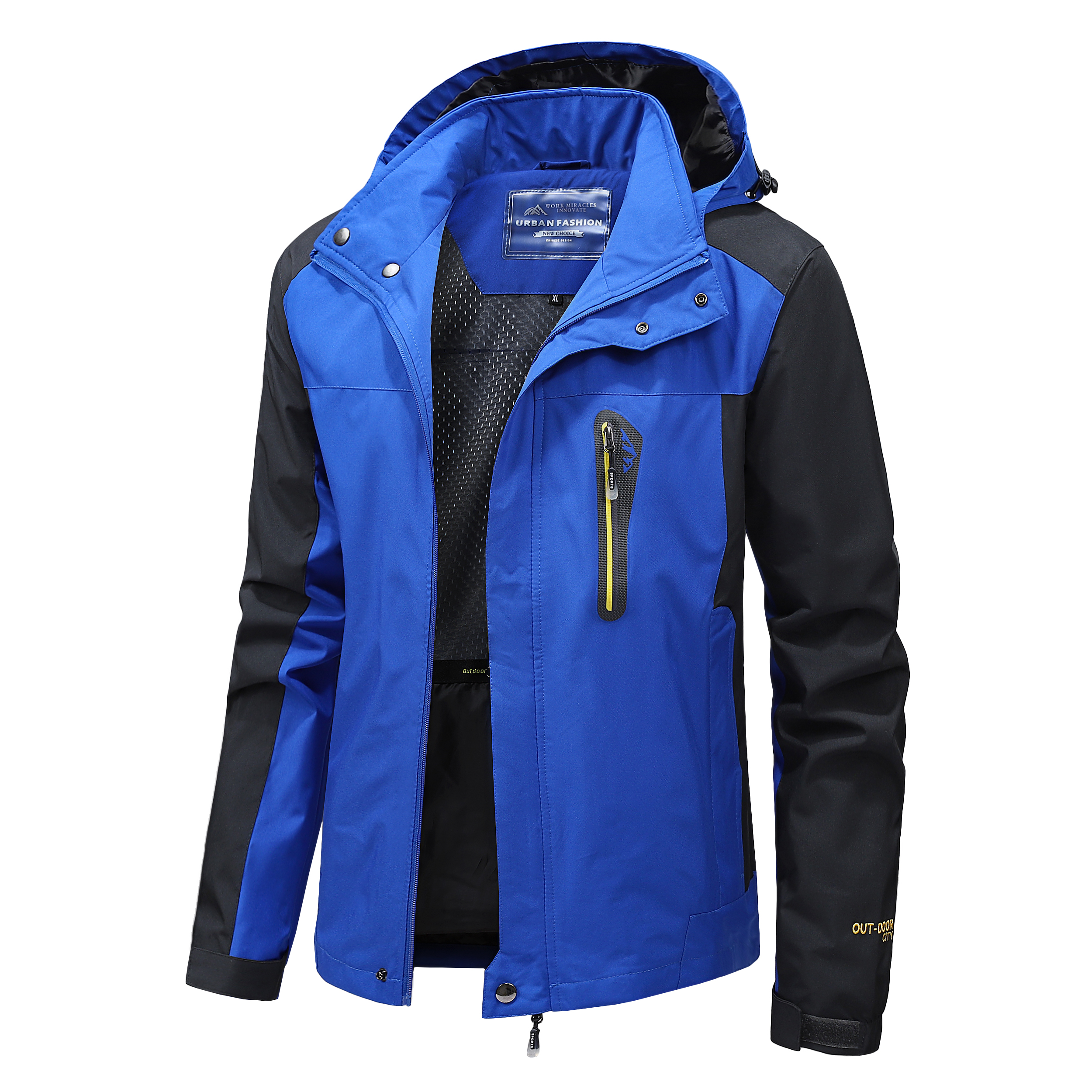 Camping Cooking Windbreak - Men's Waterproof Hiking Jacket Large Size