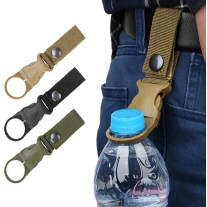 Camping Cooking Hanger - Molle Attach Webbing Outdoor Quickdraw Carabiner