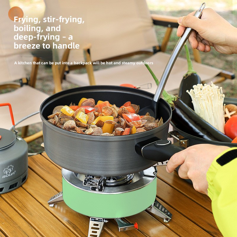 Bulin non-stick pan Outdoor no - Camping Cooking Wok avaliação e preço