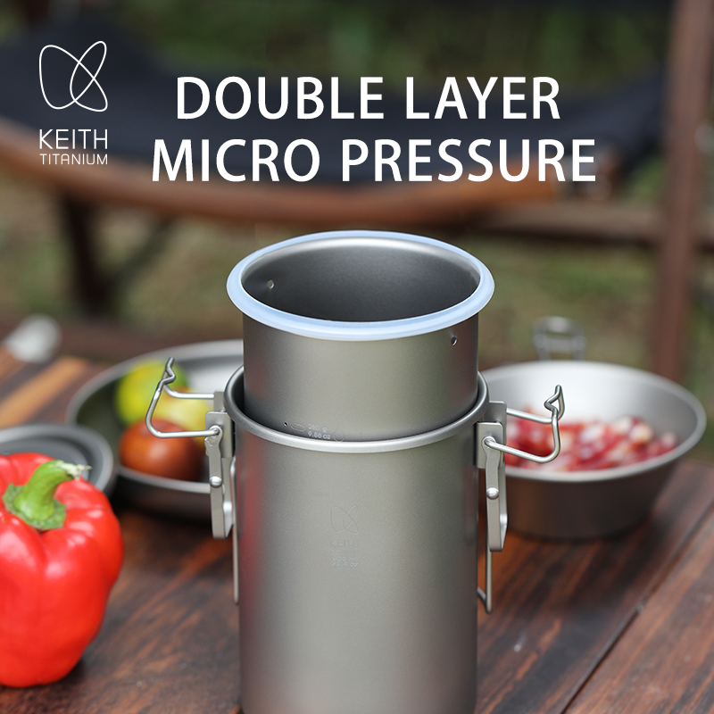 KEITH Pure Titanium Rice Cooke - Camping Cooking Rice avaliação e preço