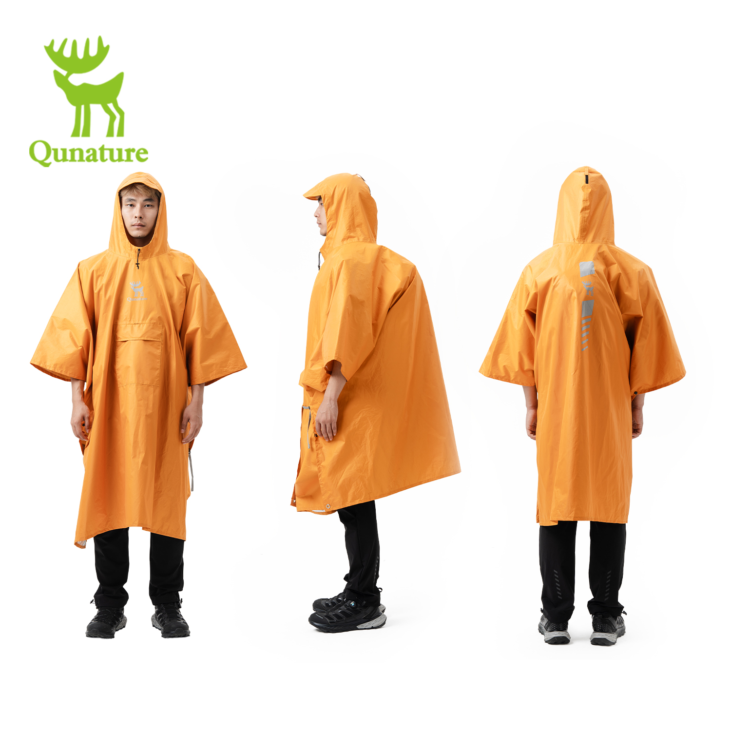 Qunature Raincoat 100% Waterpr - Camping Cooking Windbreak avaliação e preço