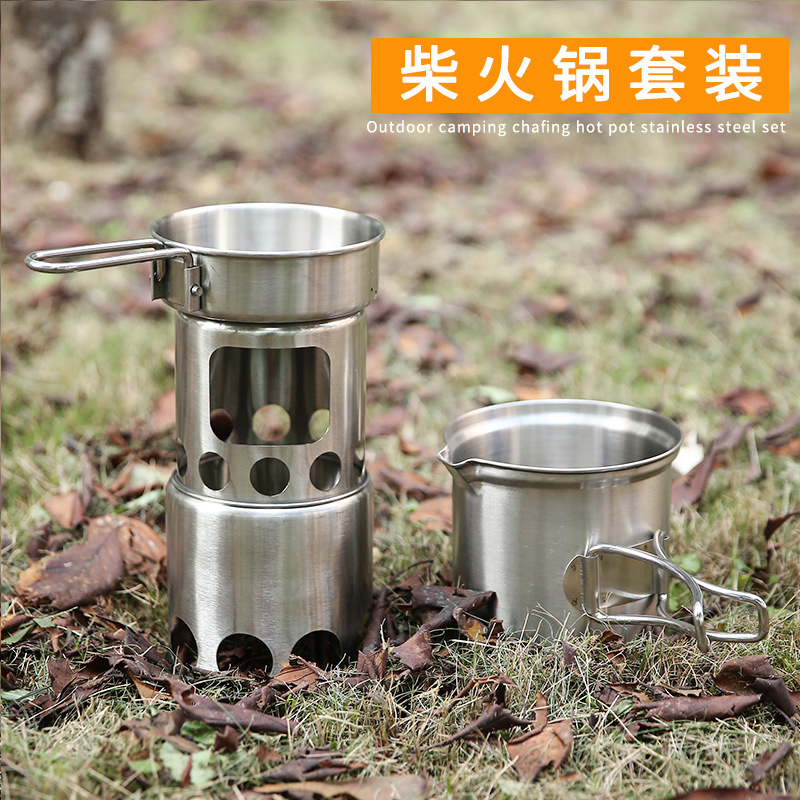 Popular Camping Steel Wood Sto - Camping Cooking Options avaliação e preço