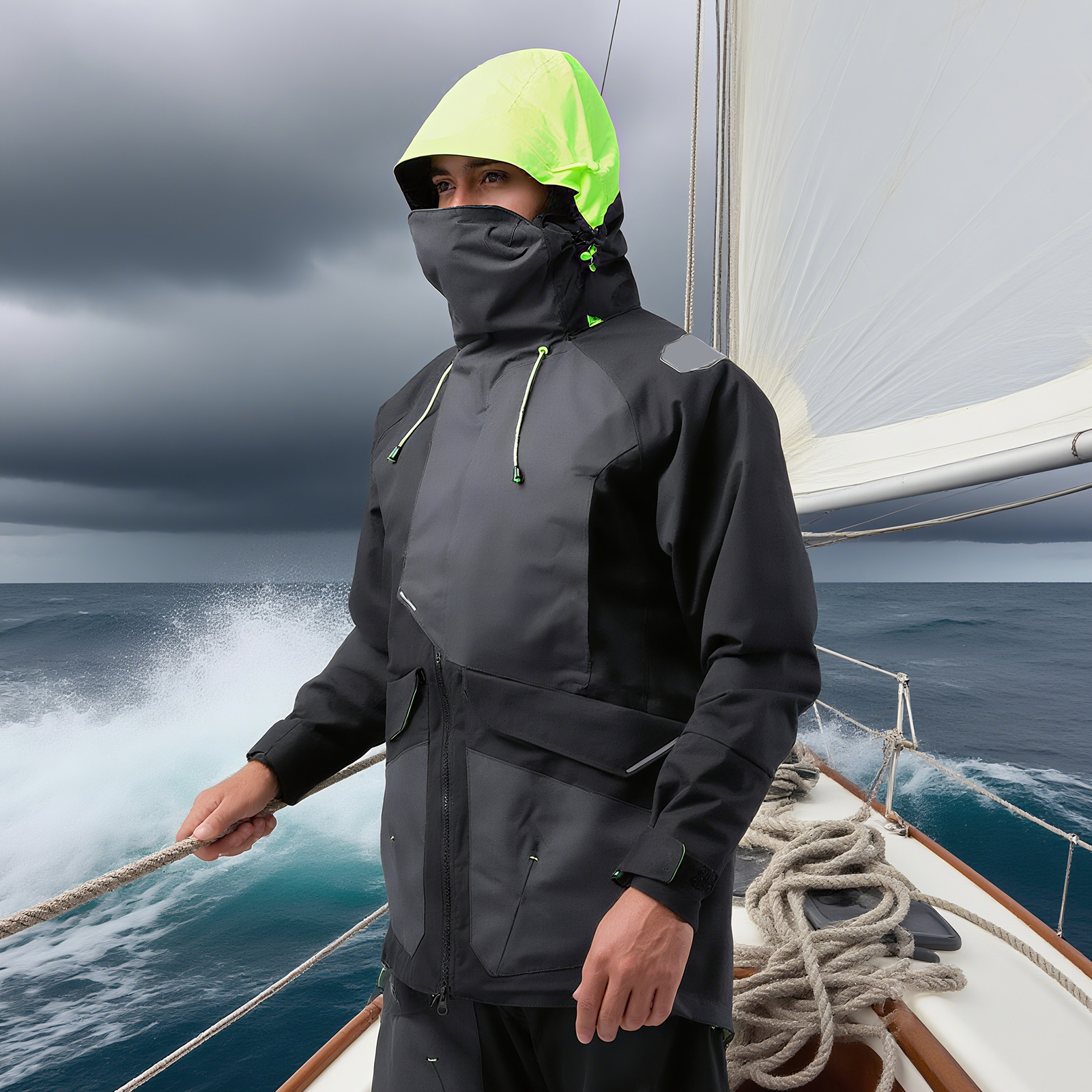 Sailing Jacket A Windproof, Wa - Camping Cooking Windbreak avaliação e preço