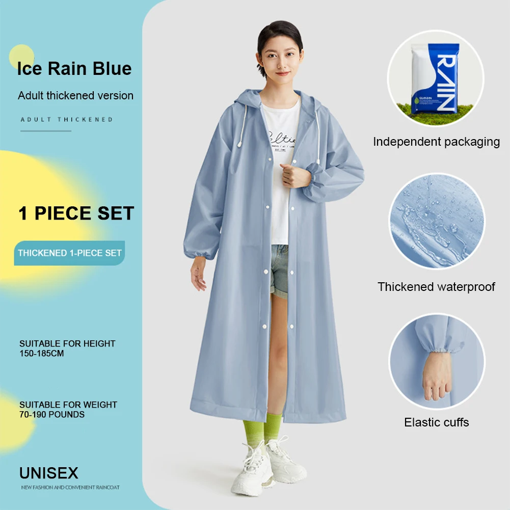 Adult Long Raincoat Non Dispos - Camping Cooking Windbreak avaliação e preço