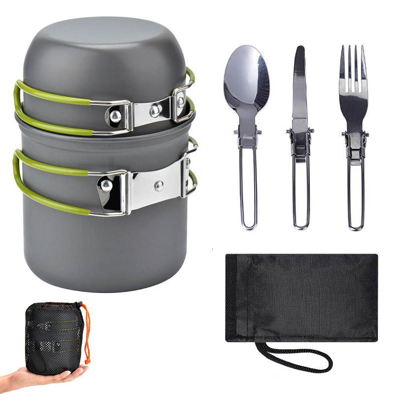 Outdoor Portable Camping Cookw - Camping Lightweight Cooking Pot avaliação e preço