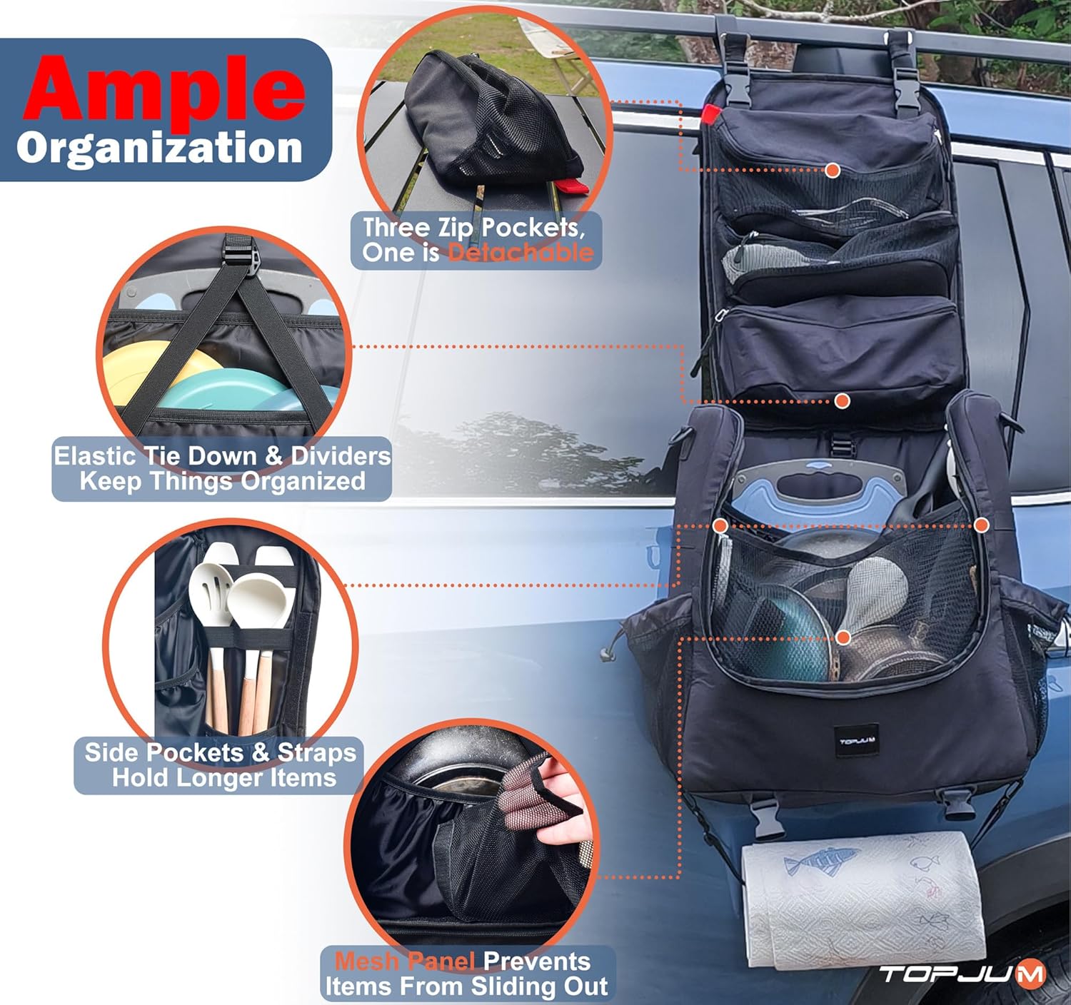 Camp Kitchen Organizer, Multi- - Camping Cooking Caddy avaliação e preço