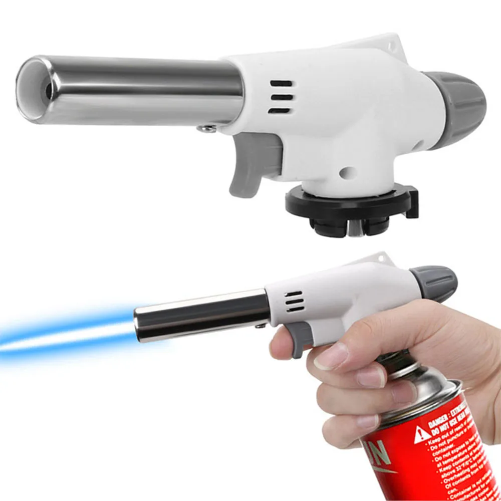 Portable Metal Flame Gun Butan - Camping Cooking Torch avaliação e preço