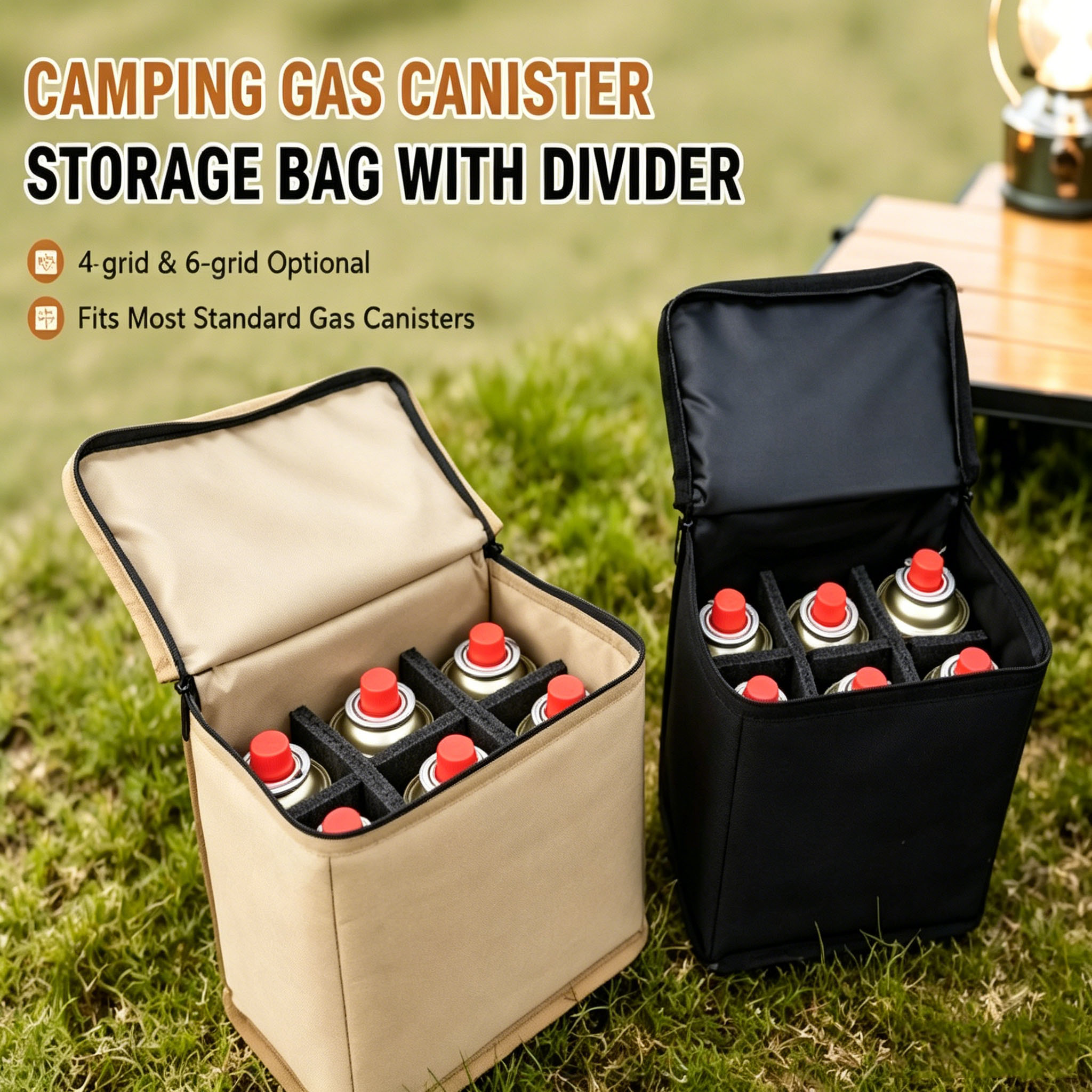 Camping Gas Canister Storage B - Camping Cooking Backpack avaliação e preço