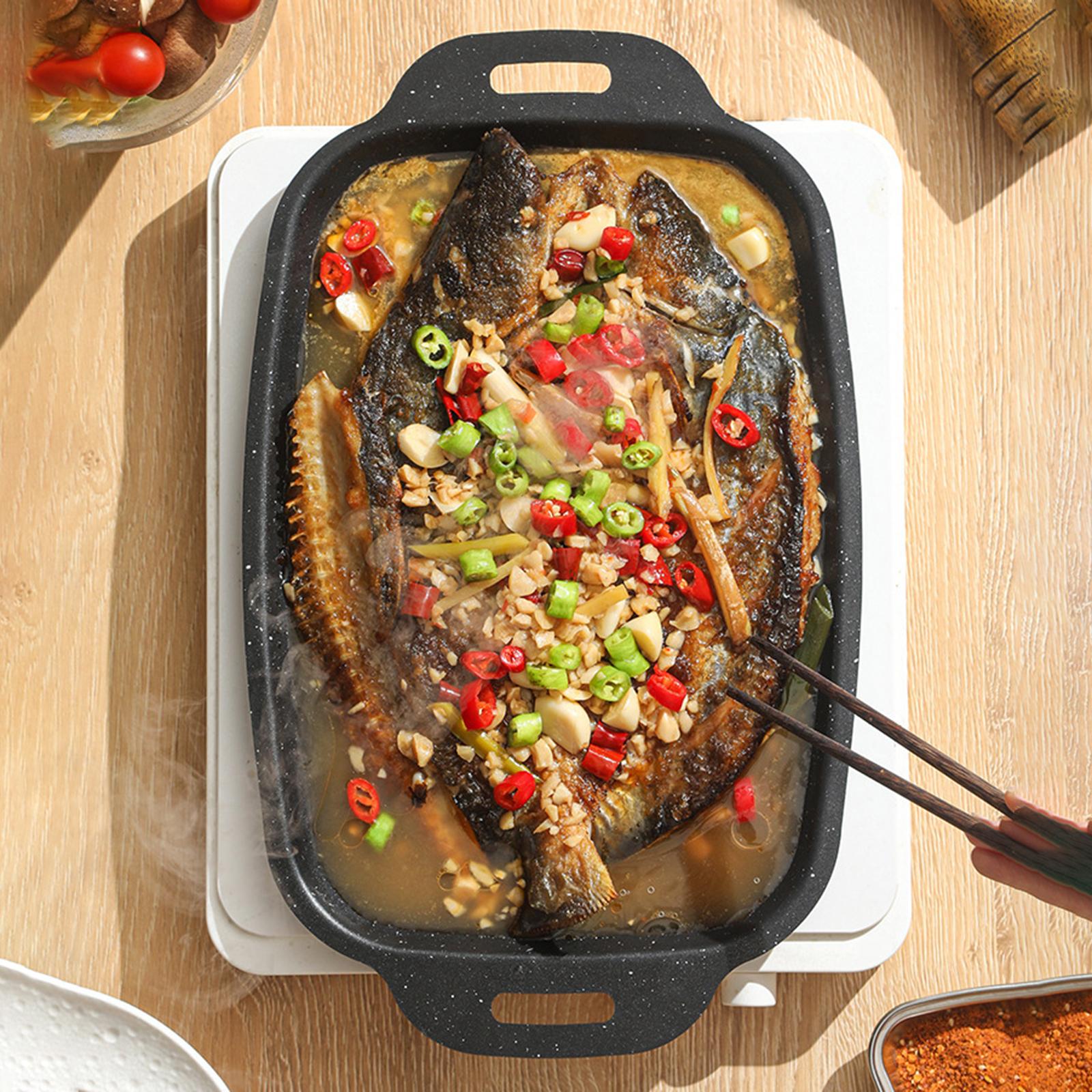 BBQ Pan Nonstick Carbon Steel  - Camping Cooking Wok avaliação e preço
