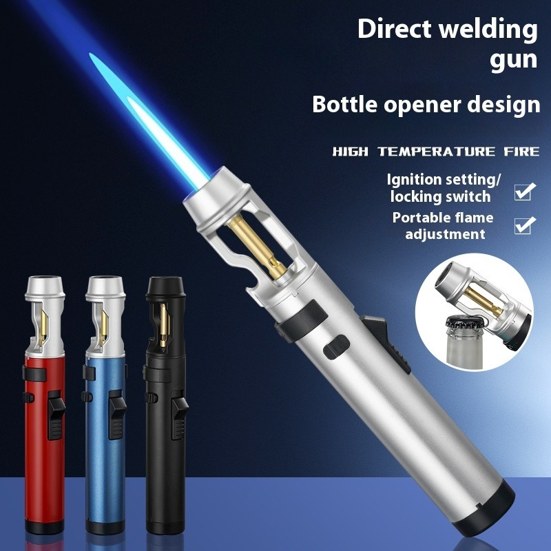 Metal Windproof Jet Flame Ligh - Camping Cooking Torch avaliação e preço
