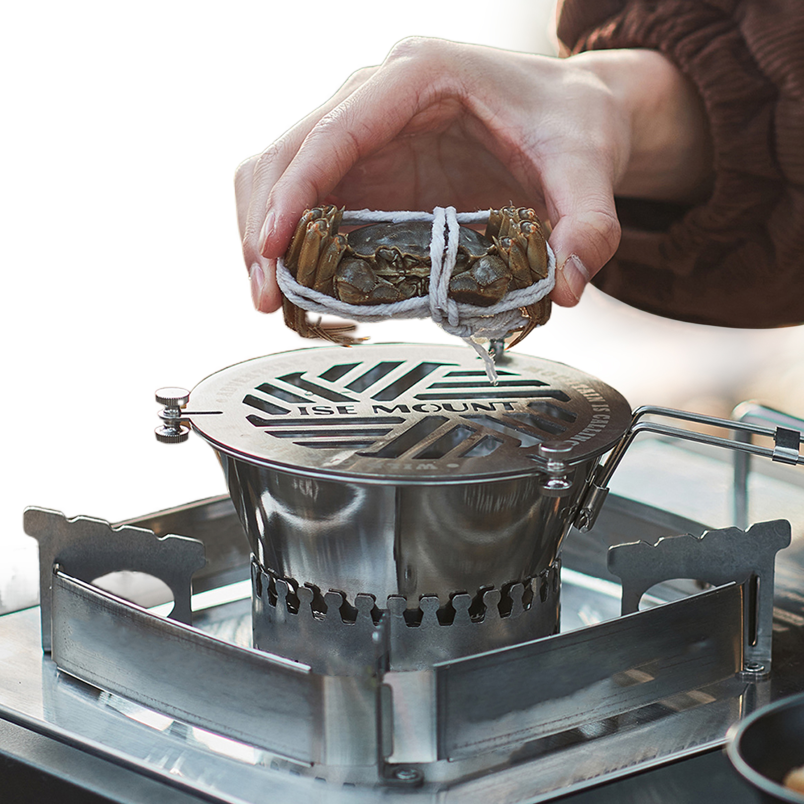 Stainless Steel Roasting Rack  - Camping Lightweight Cooking Pot avaliação e preço