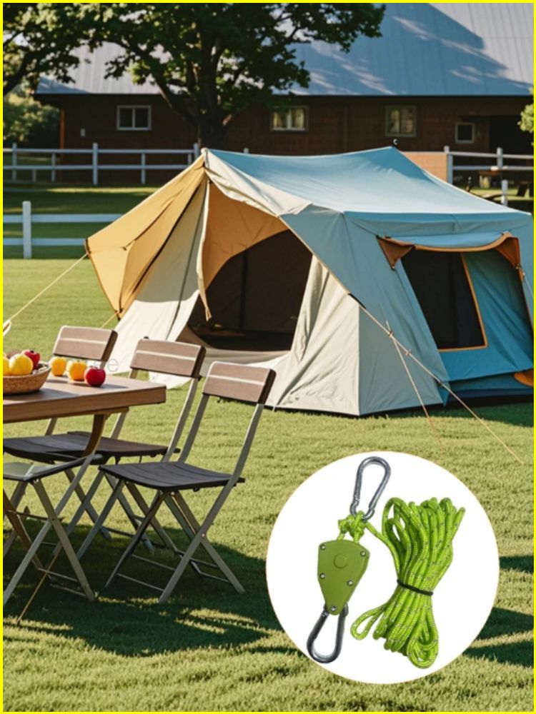 6Pcs Adjustable Camping Tent T - Camping Cooking Hanger avaliação e preço