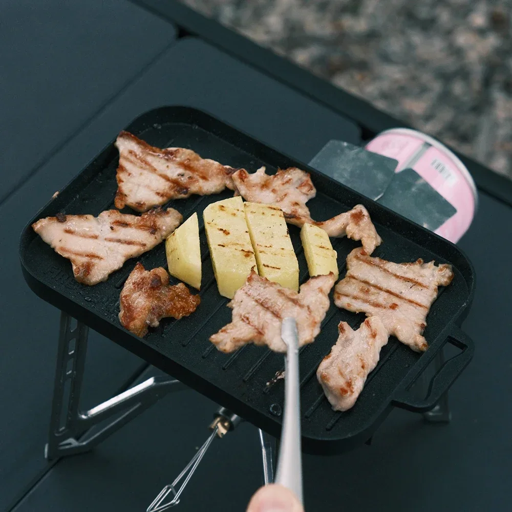 Mini Grill Plate Set Thickened - Camping Cooking Hot Plate avaliação e preço
