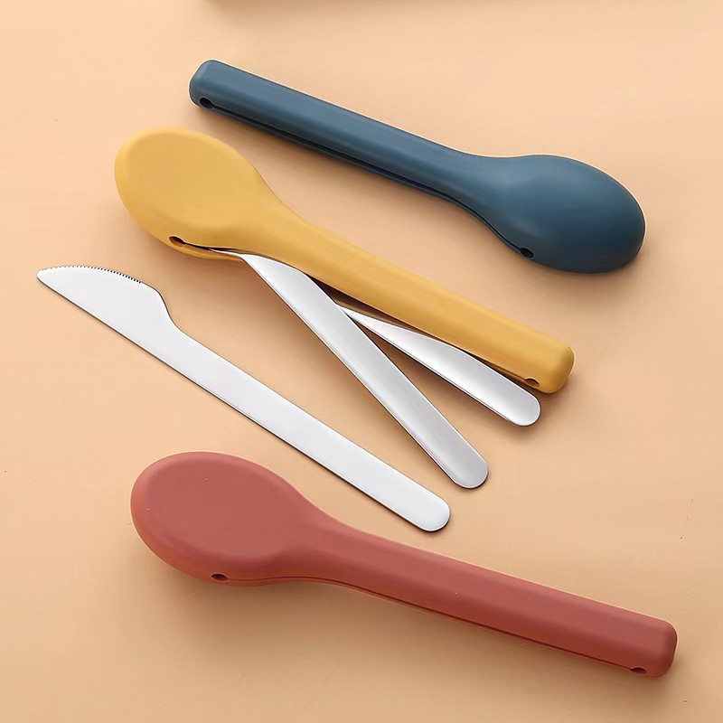 3-Piece Portable Flatware Pock - Camping Cooking Knives avaliação e preço