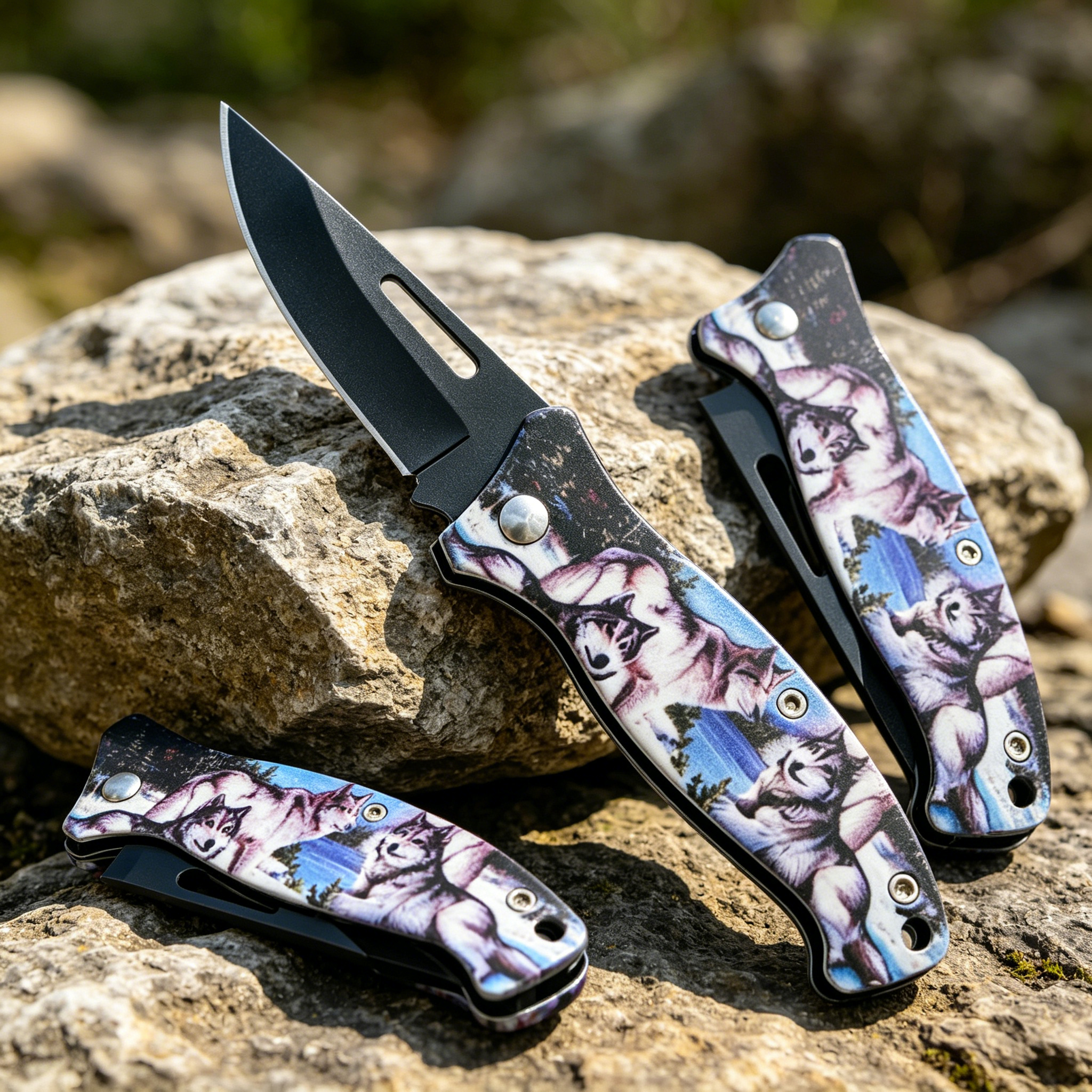 9/6/3/1Printed Folding Pocket  - Camping Cooking Knives avaliação e preço