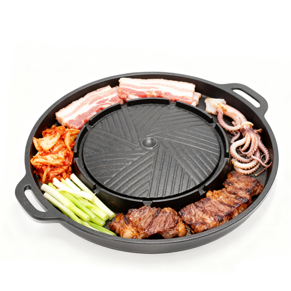 KOSUN Korean BBQ Grill Pan 2 i - Camping Cooking And Eating avaliação e preço