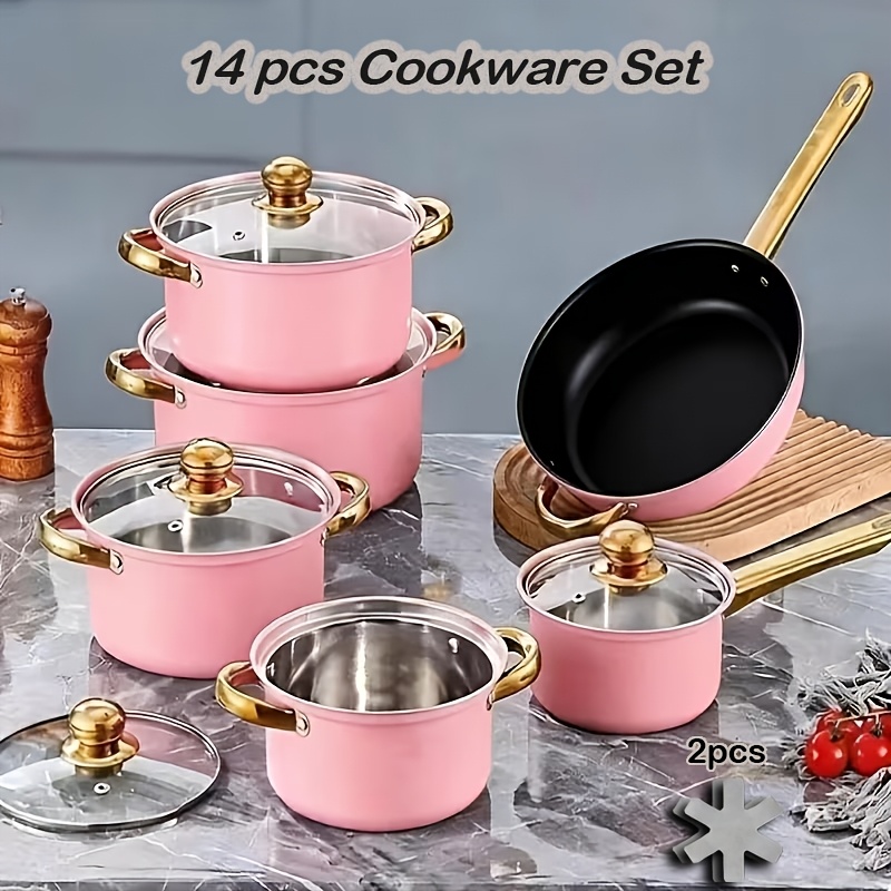 14pcs Stainless Steel Cookware - Camping Cooking Rice avaliação e preço