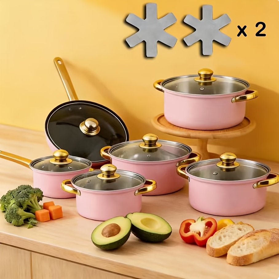 14pcs Stainless Steel Cookware - Camping Cooking Rice avaliação e preço