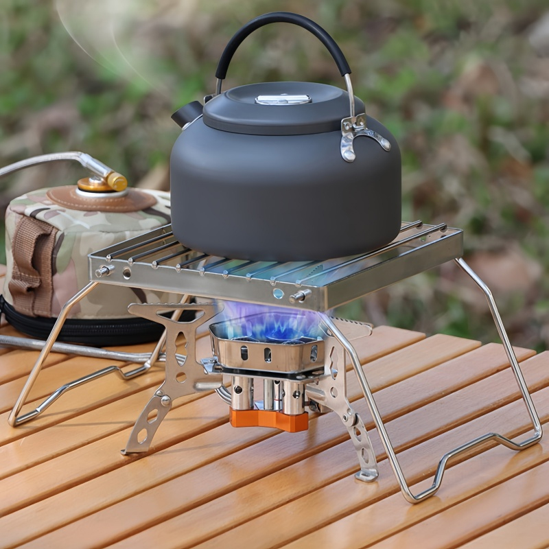 Stainless Steel Stove Stand Ca - Camping Cooking Backpack avaliação e preço