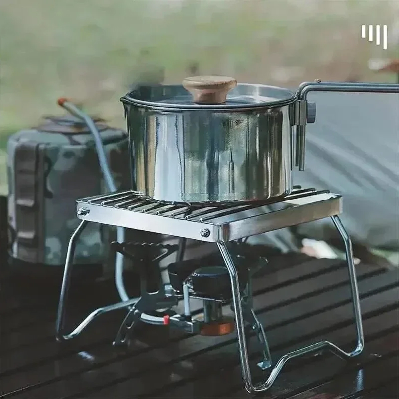 Stainless Steel Stove Stand Ca - Camping Cooking Backpack avaliação e preço