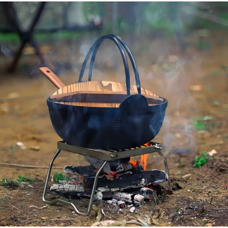 Stainless Steel Stove Stand Ca - Camping Cooking Backpack avaliação e preço