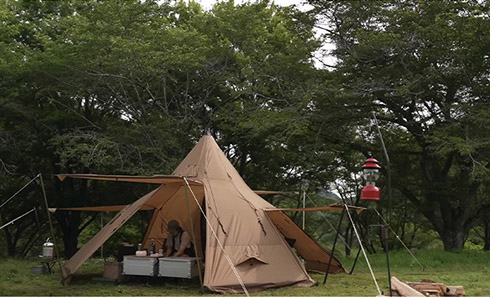 Camping Pyramid Tent With Snow - Camping Cooking Snow avaliação e preço