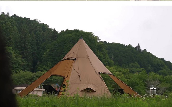 Camping Pyramid Tent With Snow - Camping Cooking Snow avaliação e preço