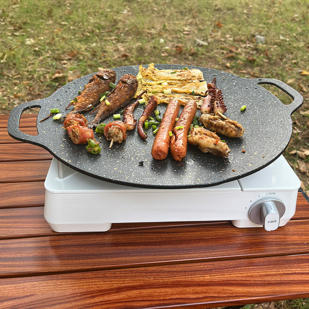 Oil Frying Baking Pan Non-stic - Camping Cooking Wok avaliação e preço