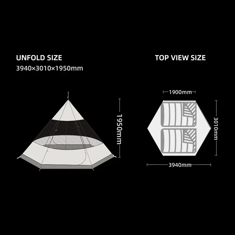 For New Pyramid Tent With Snow - Camping Cooking Snow avaliação e preço