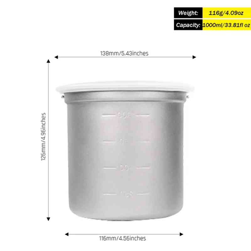 Silverant Camping Titanium Pot - Camping Cooking Rice avaliação e preço