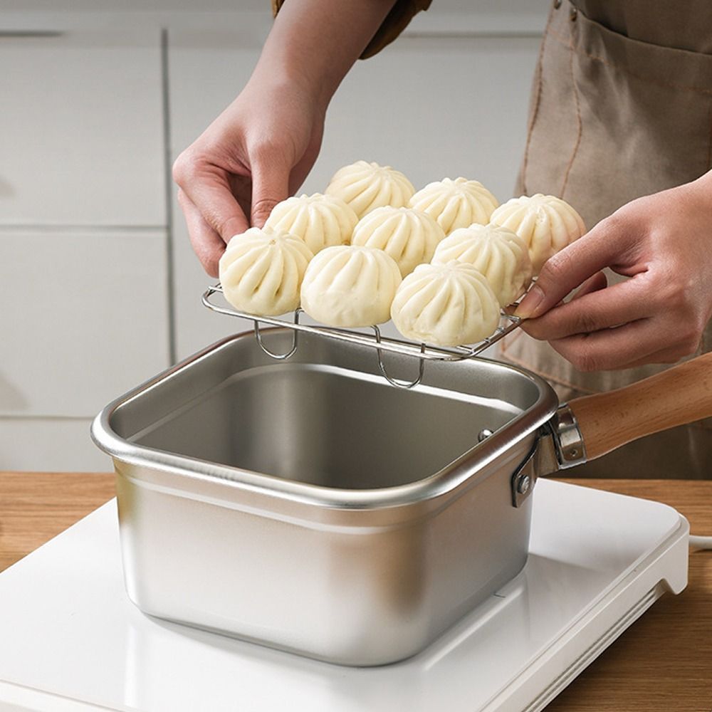 Portable Stainless Steel Fryin - Camping Cooking Wok avaliação e preço