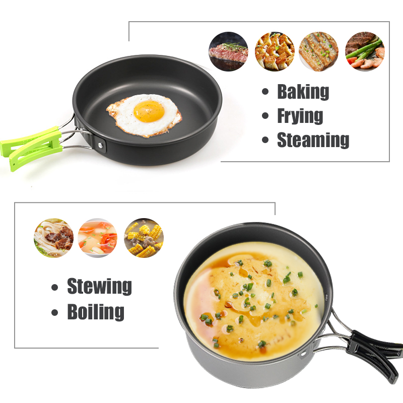 WESTTUNE Camping Cookware Kit  - Camping Cooking Wok avaliação e preço