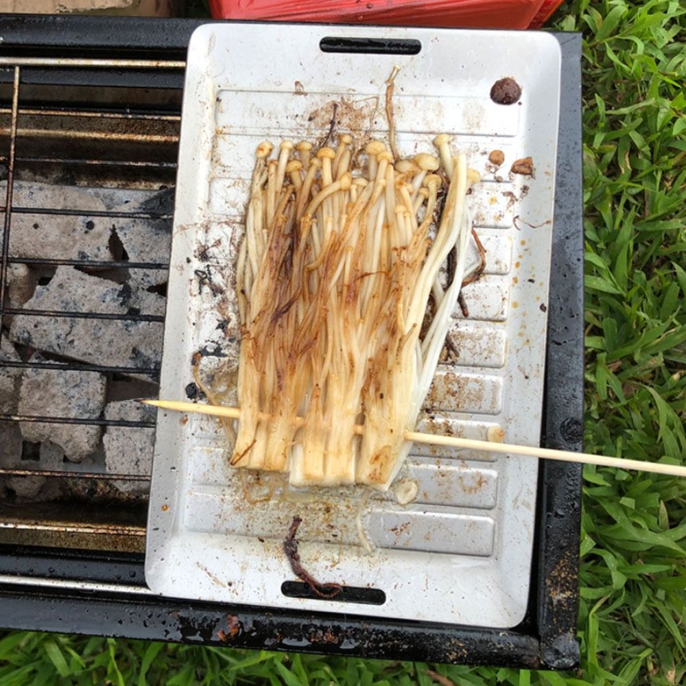 Durable Titanium Camping Grill - Camping Cooking Wok avaliação e preço