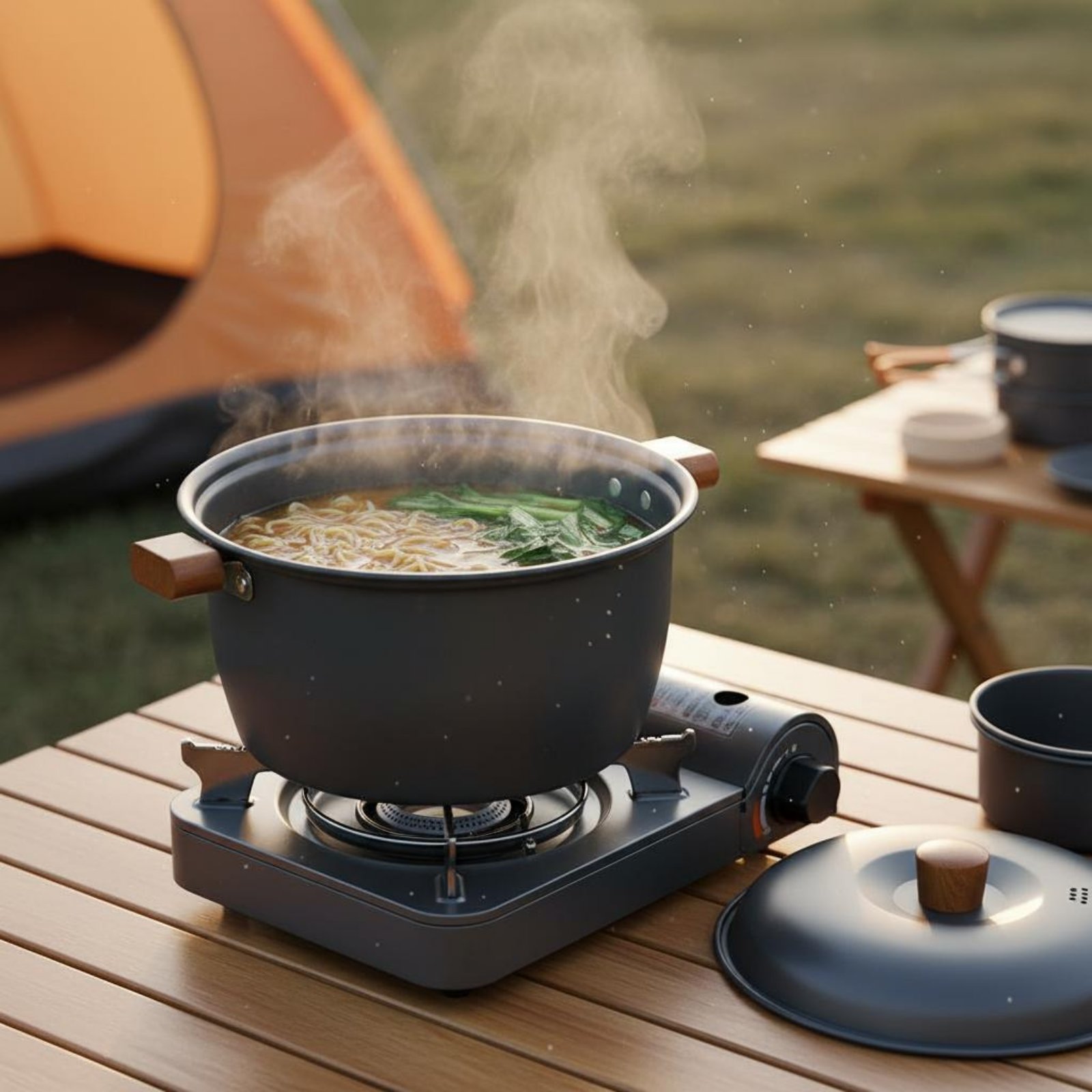 Outdoor Cooking Pot Large Capa - Camping Lightweight Cooking Pot avaliação e preço