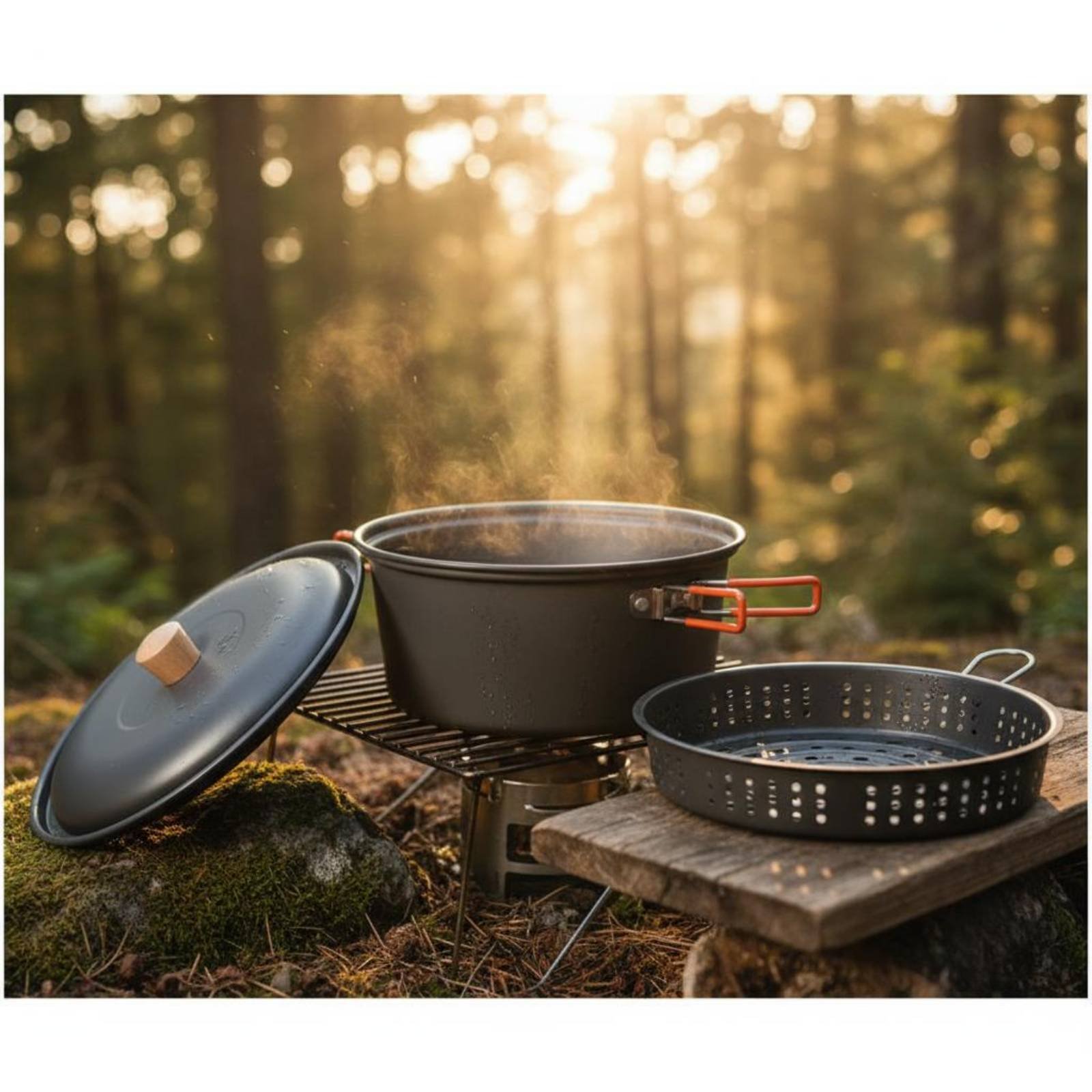 Outdoor Cooking Pot Large Capa - Camping Lightweight Cooking Pot avaliação e preço
