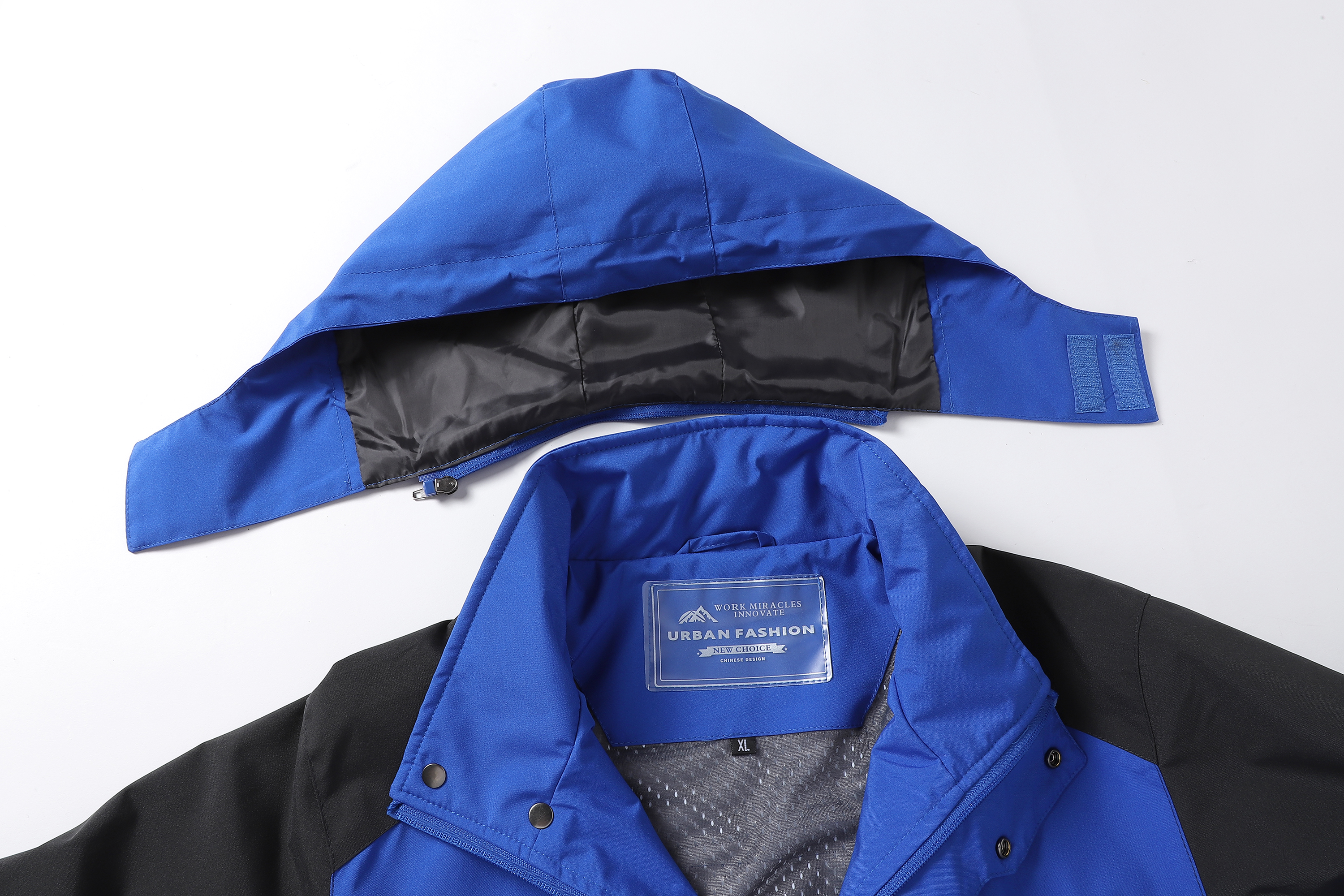 Men's Waterproof Hiking Jacket - Camping Cooking Windbreak avaliação e preço