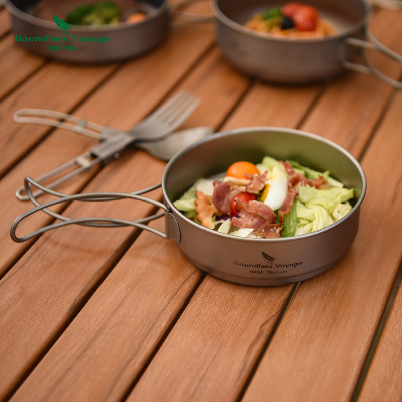 Pure Titanium Folding Handle P - Camping Lightweight Cooking Pot avaliação e preço