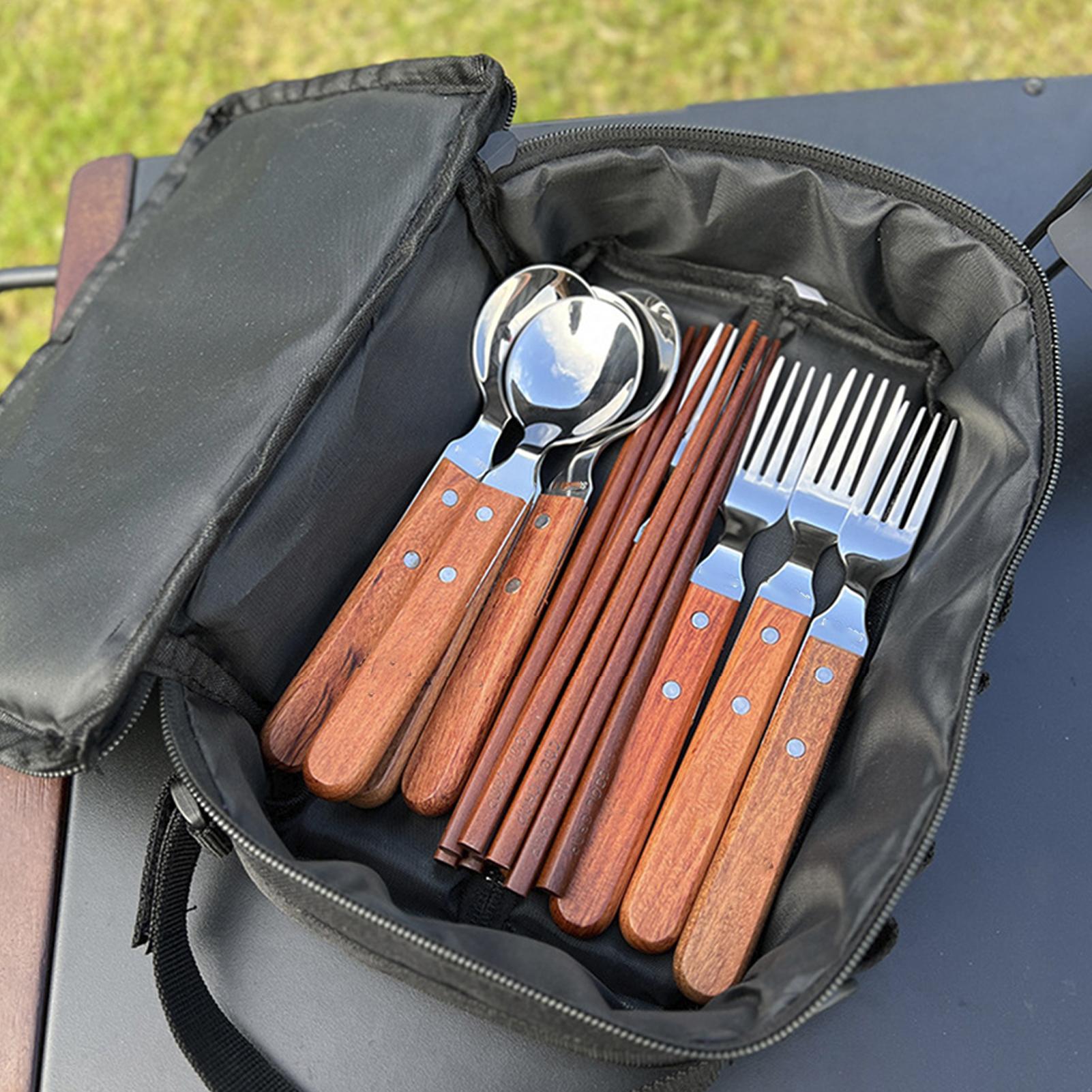 Camping Cookware Organizer Cam - Camping Cooking Caddy avaliação e preço