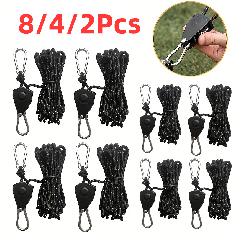 4mm*4m Camping Tent Tie Down R - Camping Cooking Hanger avaliação e preço