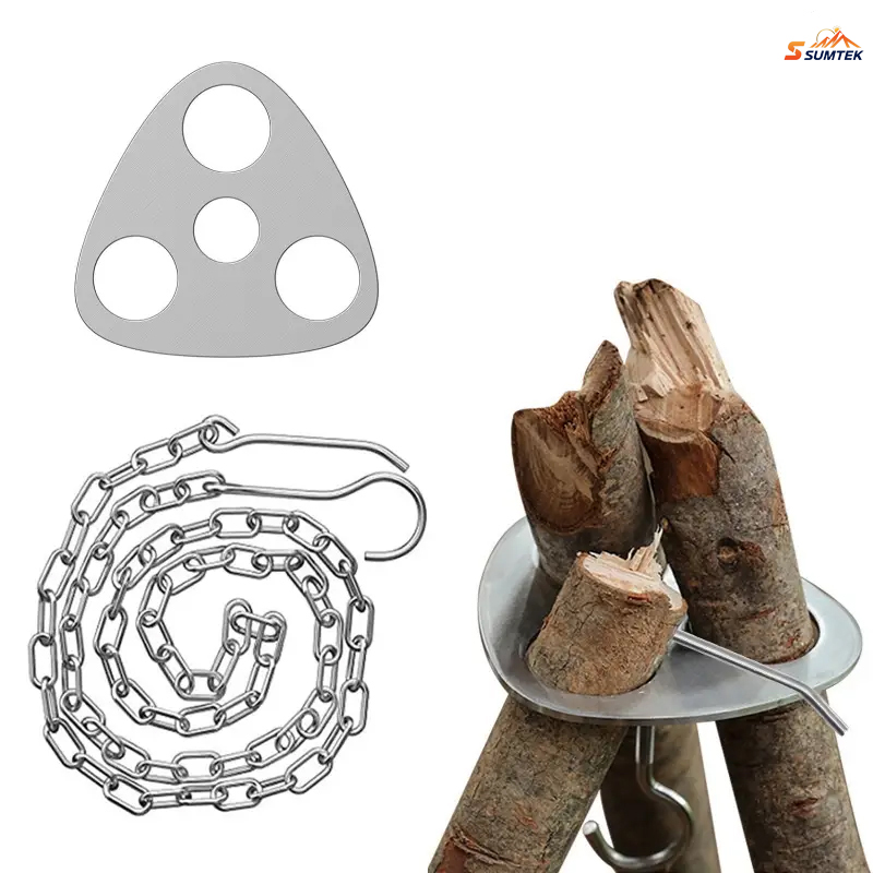 Stainless Steel Portable Campi - Camping Cooking Hanger avaliação e preço