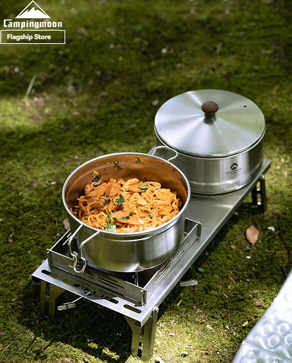 Hiking lightweight pot set for - Camping Cooking Snow avaliação e preço