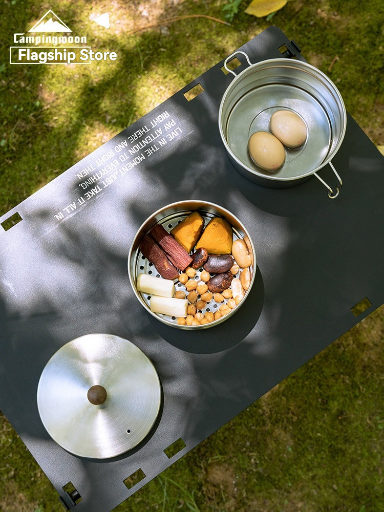 Hiking lightweight pot set for - Camping Cooking Snow avaliação e preço