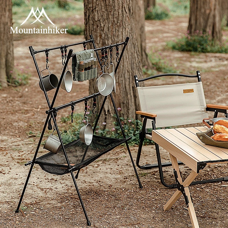 MOUNTAINHIKER Outdoor Folding  - Camping Cooking Hanger avaliação e preço