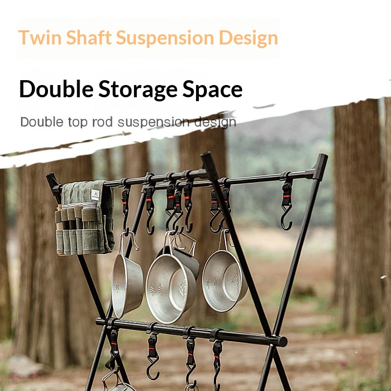 MOUNTAINHIKER Outdoor Folding  - Camping Cooking Hanger avaliação e preço