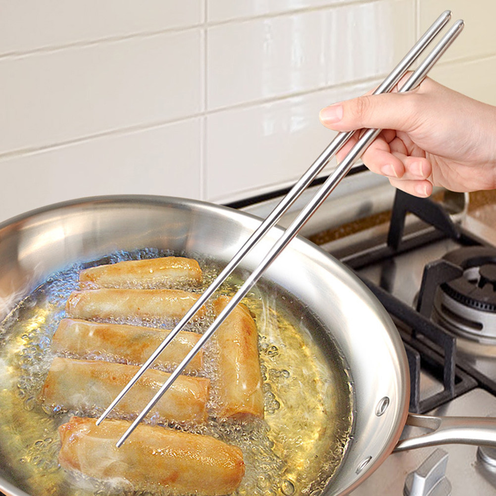 1Pair 36Cm Extra Long Stainles - Camping Cooking Tips avaliação e preço