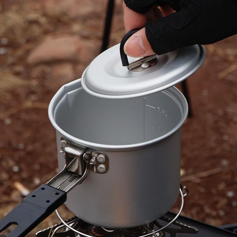 Foldable Camping Pot 700ml Alu - Camping Lightweight Cooking Pot avaliação e preço