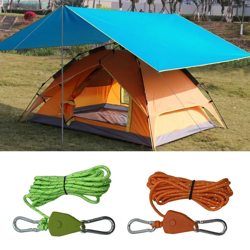 6Pcs 4mm Camping Tent Tie Down - Camping Cooking Hanger avaliação e preço