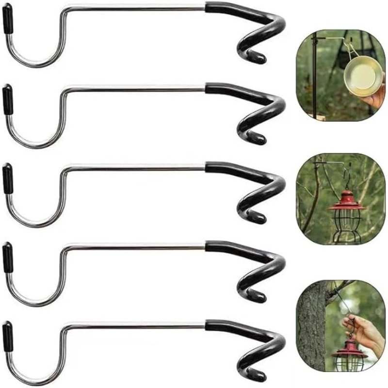 1-10PCS Camping Tent S Hook St - Camping Cooking Hanger avaliação e preço