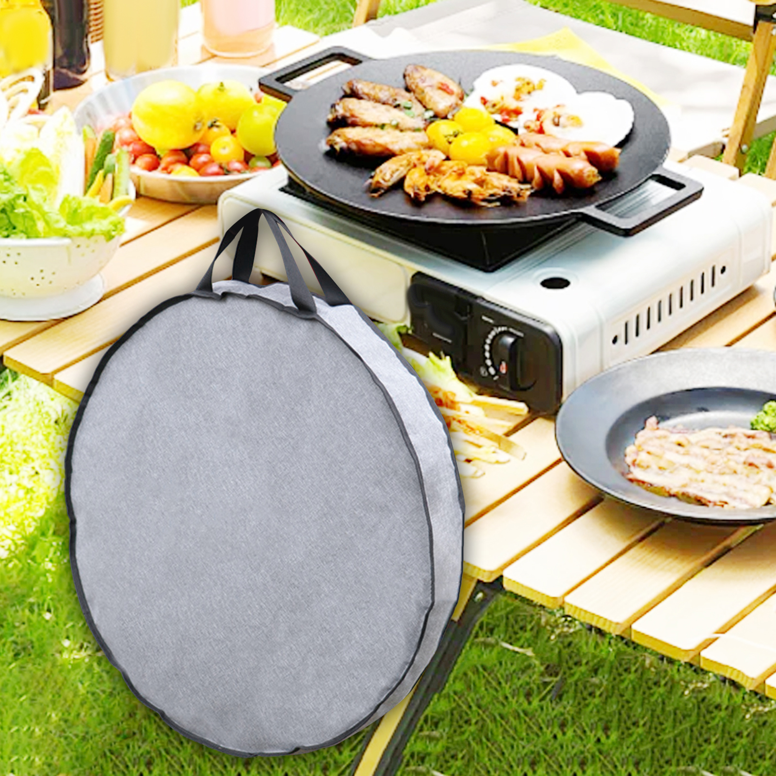 Camping Skillet Bag Portable C - Camping Cooking Backpack avaliação e preço