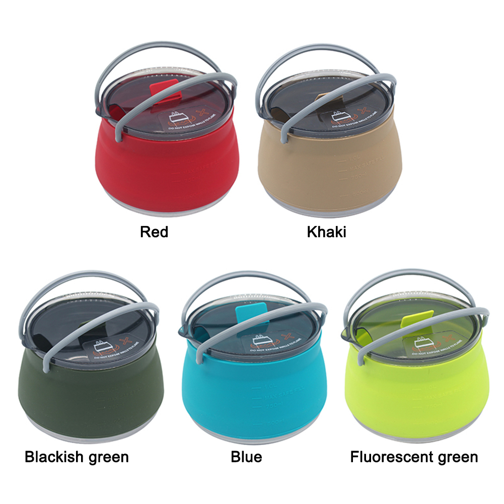 Outdoor Silicone Kettle  1L Ca - Camping Cooking Options avaliação e preço